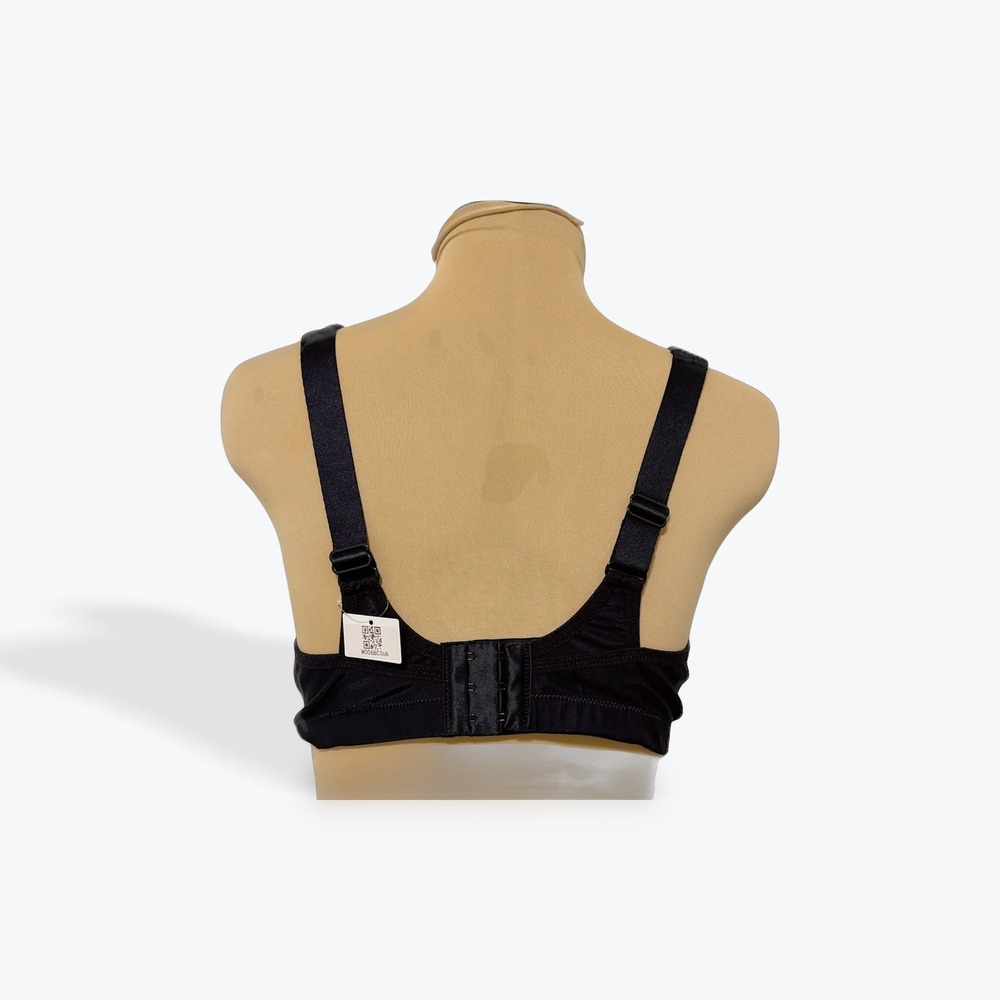 Wingslove Women's Sports Bra Black Full Support Comfort Full Coverage‎  36B